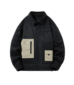 Fashion Fleece Jackets with Two Pockets Winter Warm Windbreak Causal Jackets