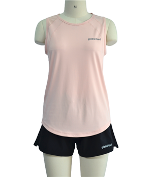 Women Sports Running Fitness Sleeveless Vest Set
